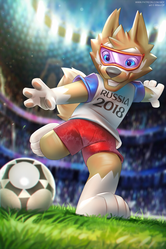 Zabivaka! - Zabivaka, , Football, Art, Miles-Df, 2018 FIFA World Cup