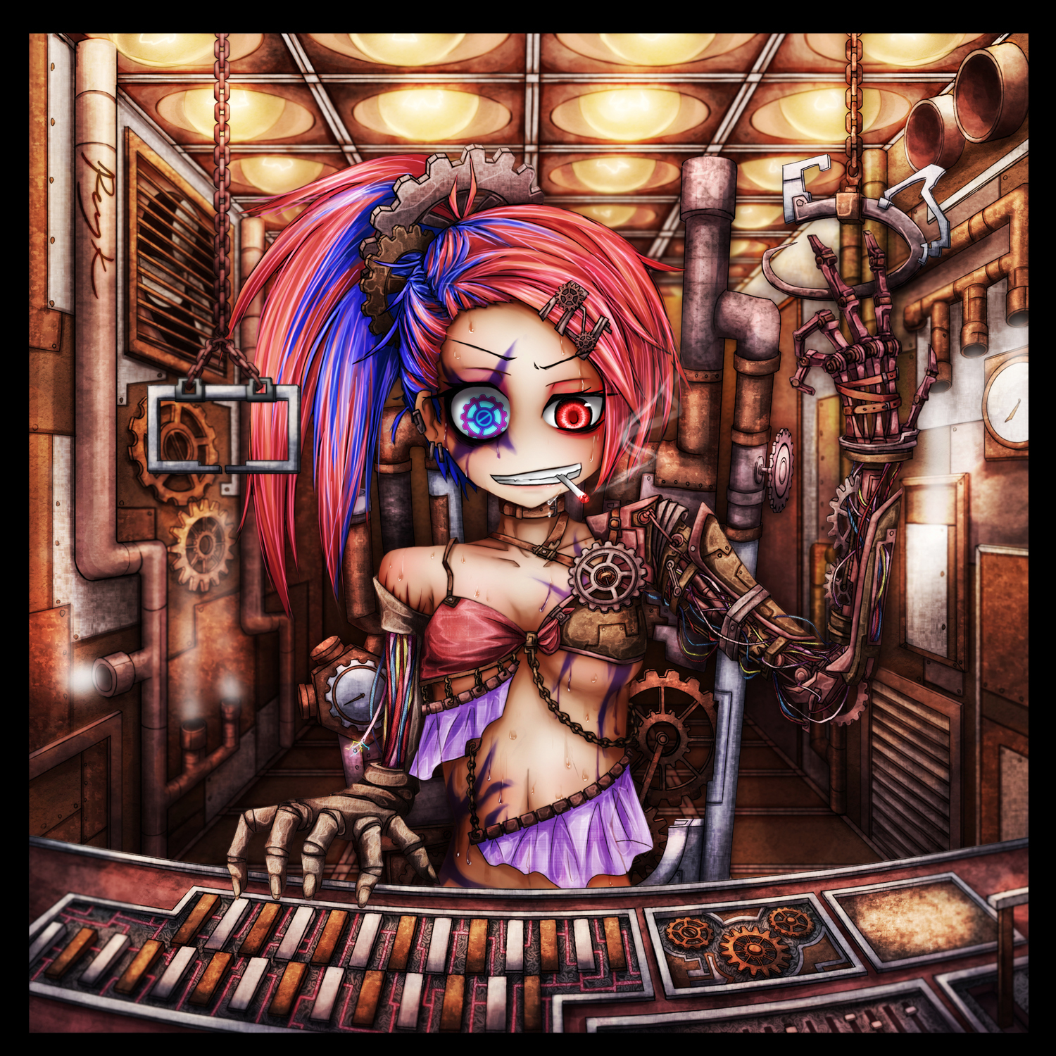 Brute of Society - Art, Anime, Not anime, Anime original, Anime art, Ray-Kbys, Steampunk