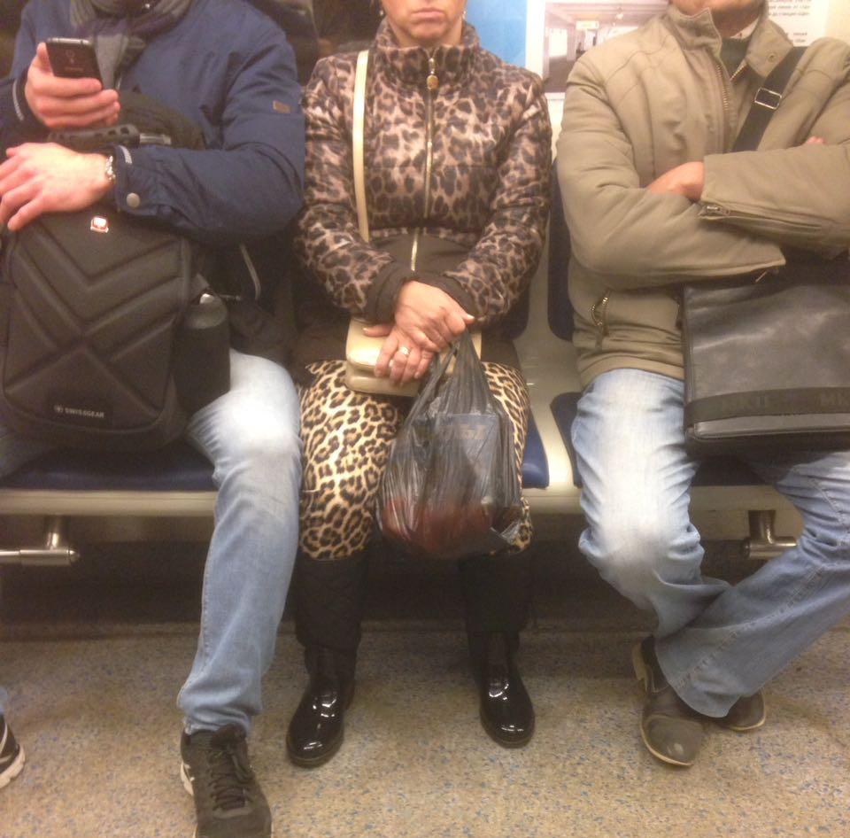 When a wild cat lives inside you... - My, Jaguar, Clear kid, Metro, Strange people, Moscow, Fashion, Transport, Cloth