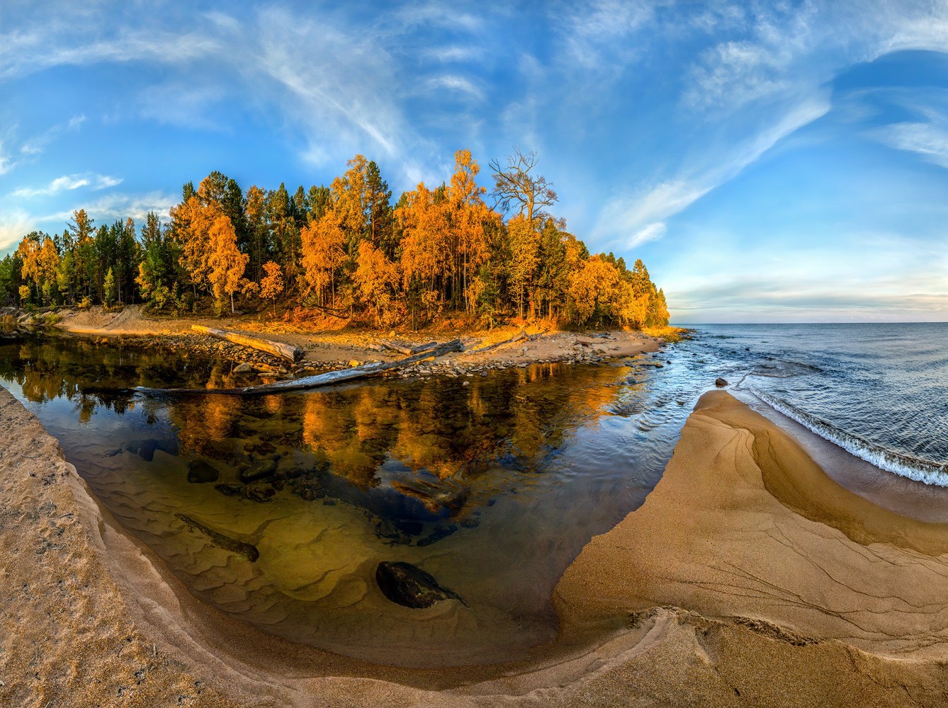 Autumn on Baikal - Lake, Baikal, Autumn, Nature, Landscape, Russia, Photo, The photo, Longpost