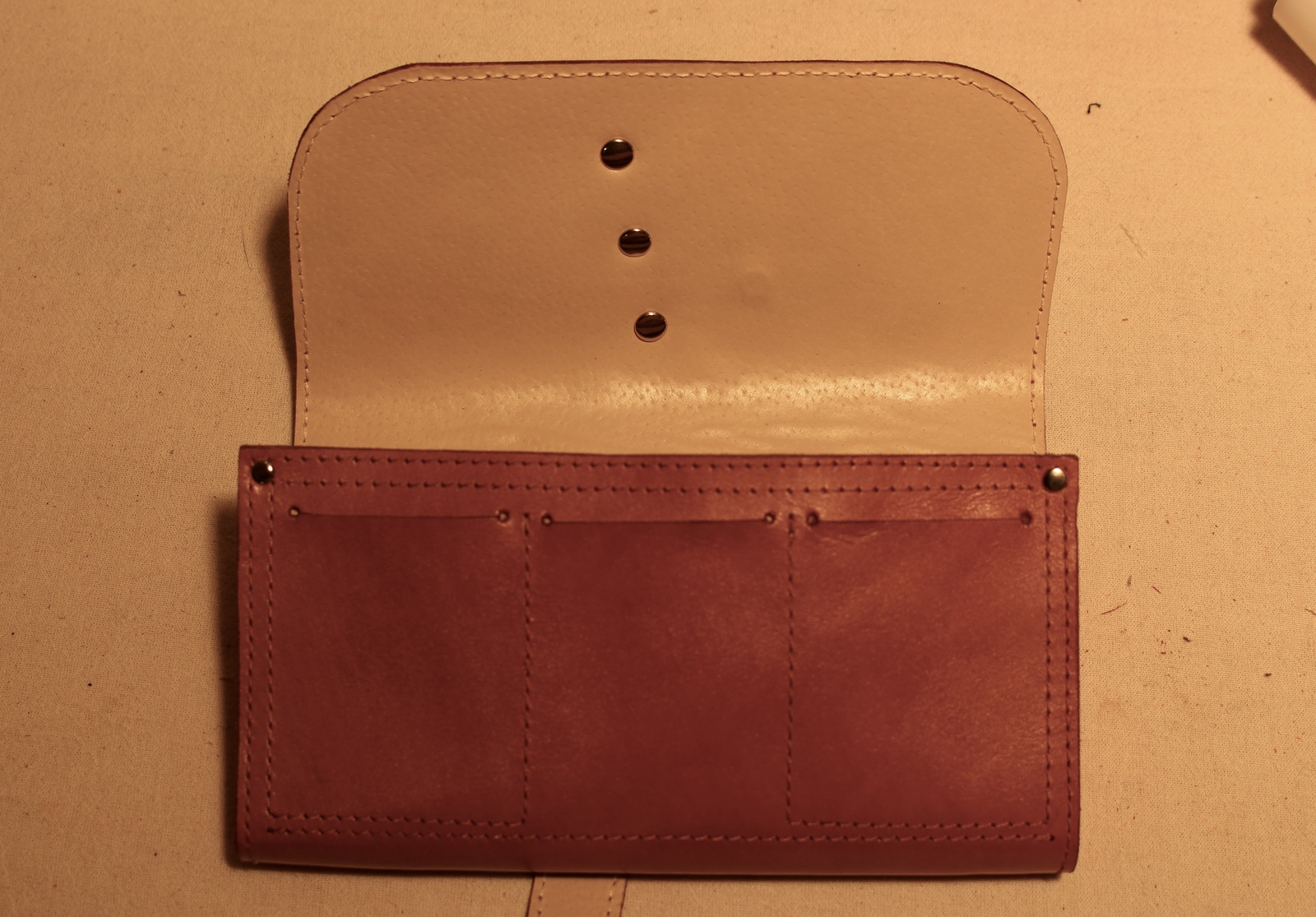 Purse finally finish) - My, Wallet, Handmade wallet, Leather wallet, Leather, Order, Leather products, Longpost