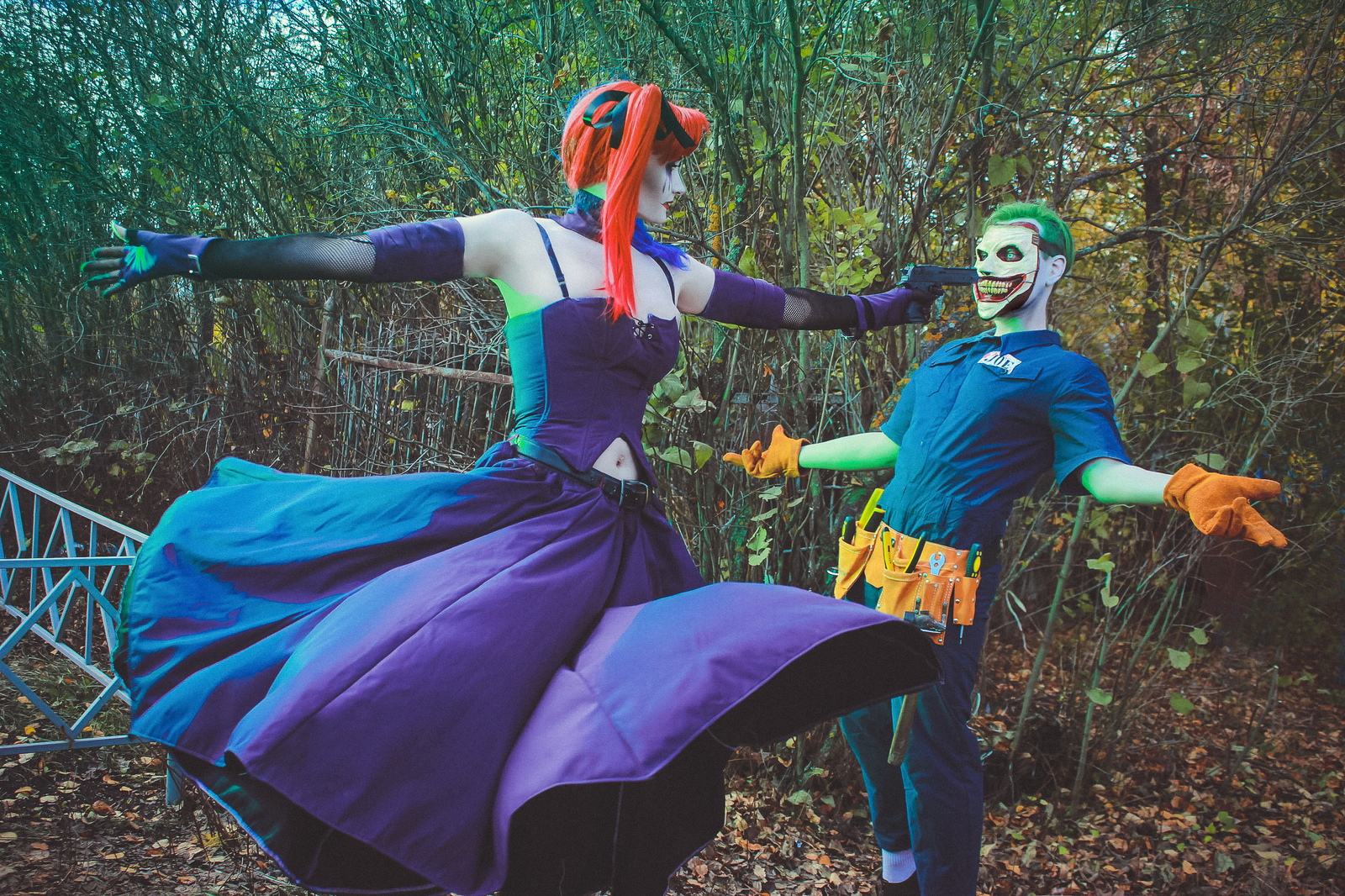 Photocosplay - Joker/Harley (DC New 52: Suicide Squad #14) - My, Cosplay, , Longpost