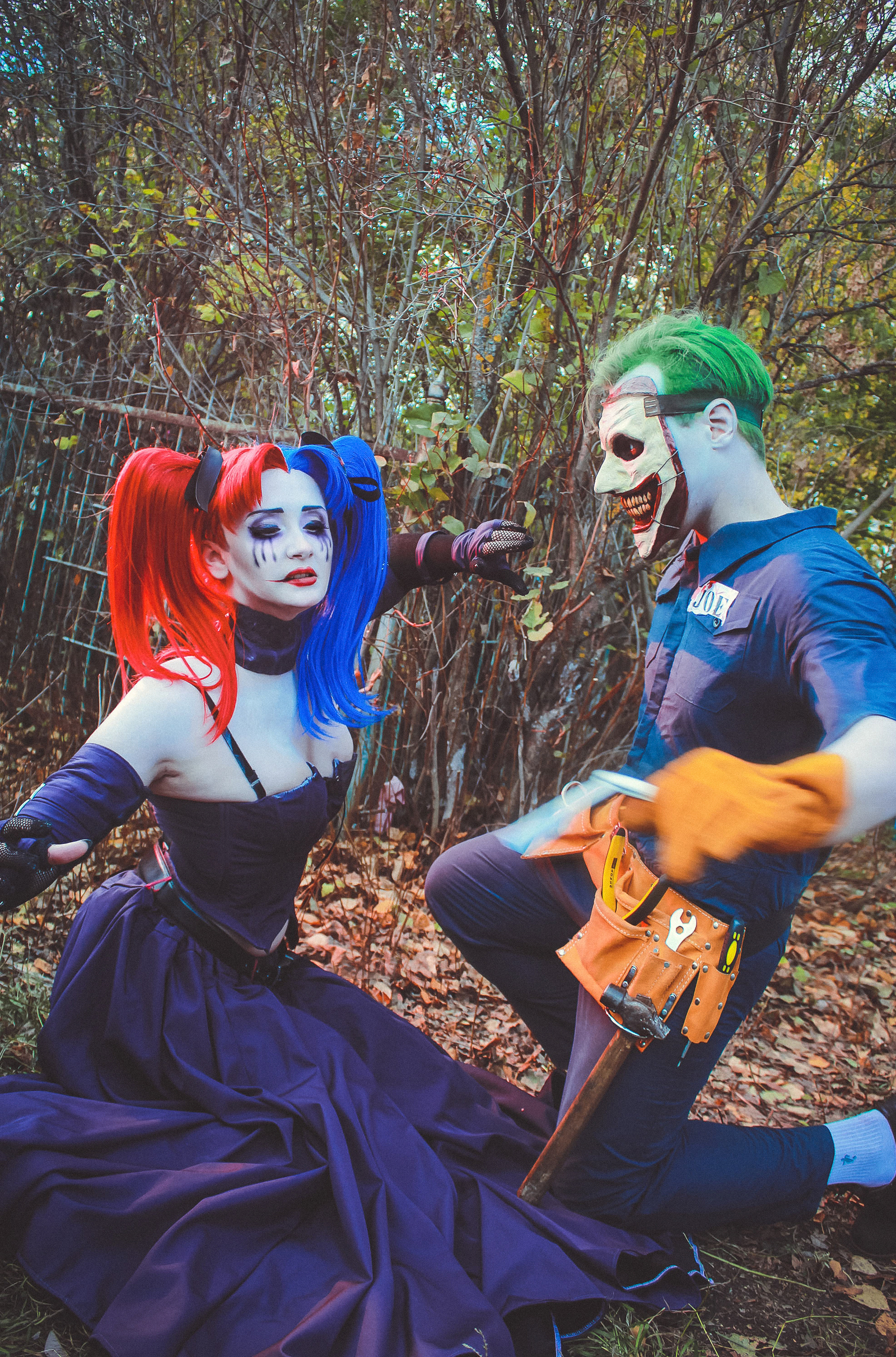 Photocosplay - Joker/Harley (DC New 52: Suicide Squad #14) - My, Cosplay, , Longpost