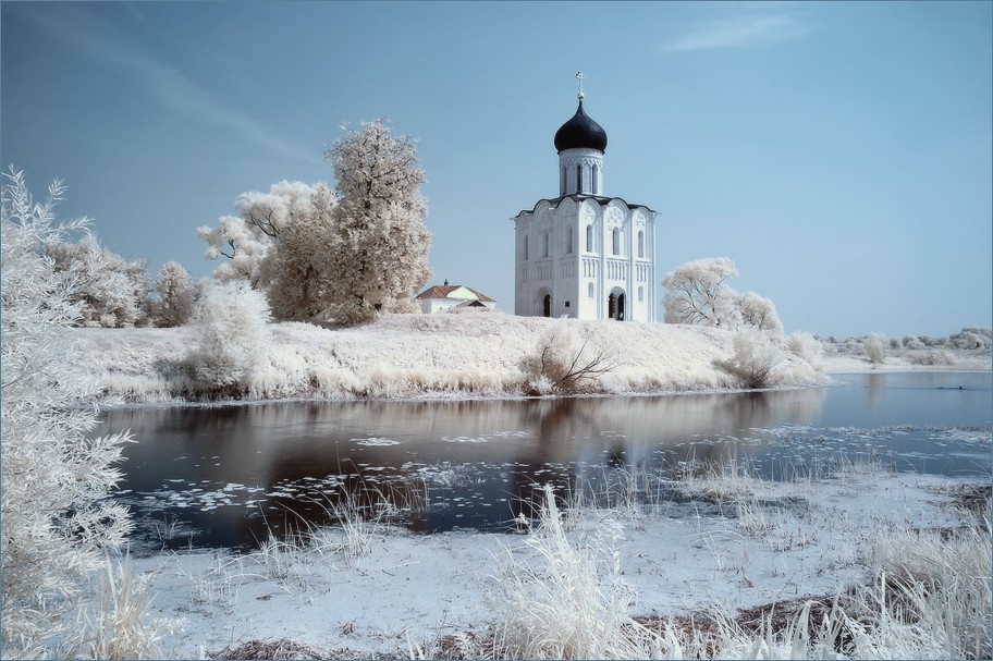 A miracle of art and nature - the Church of the Intercession on the Nerl - Temple, Miracle, Nature, Architecture, Russia, Longpost