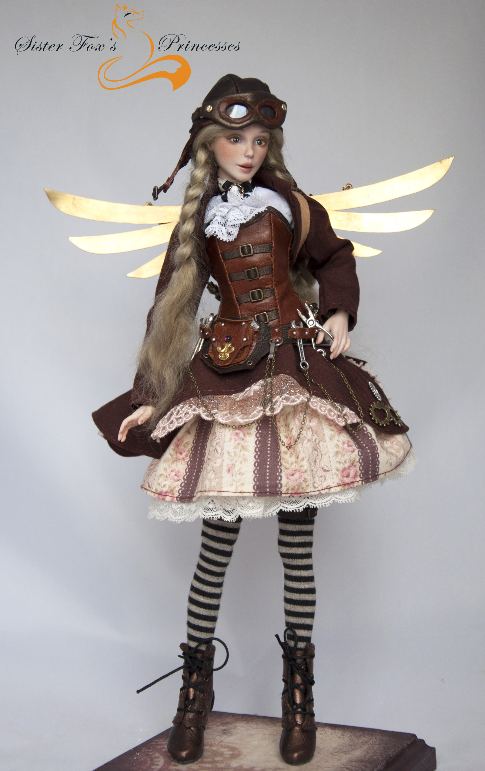 Scout Becky - My, , Author's toy, Handmade, Doll, Steampunk, Longpost