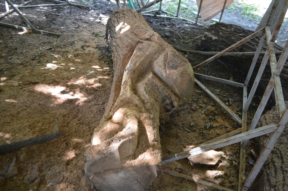 Thank you mom! Incredibly touching video - Alexander Ivchenko, Chainsaw sculpture, Voronezh, Chainsaw, , Monument, Video, Longpost