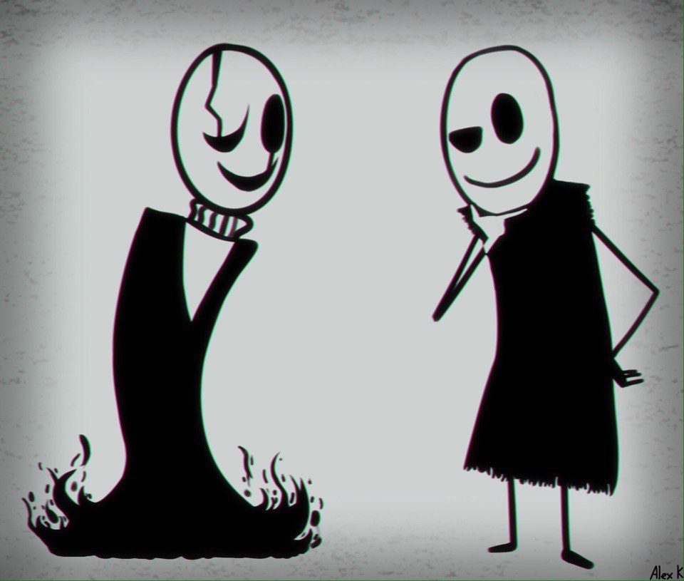 So I'm not the only one who saw the resemblance - Mr freeman, Undertale, W D Gaster, Crossover