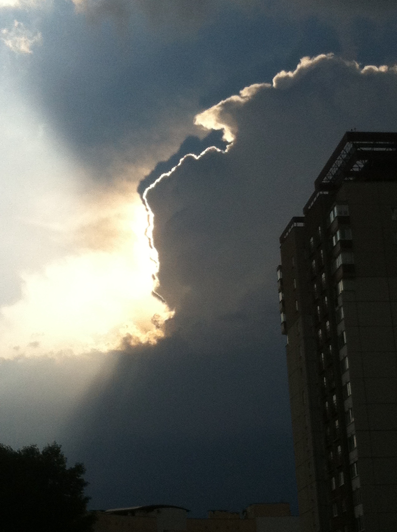 light between the clouds - My, , Minsk