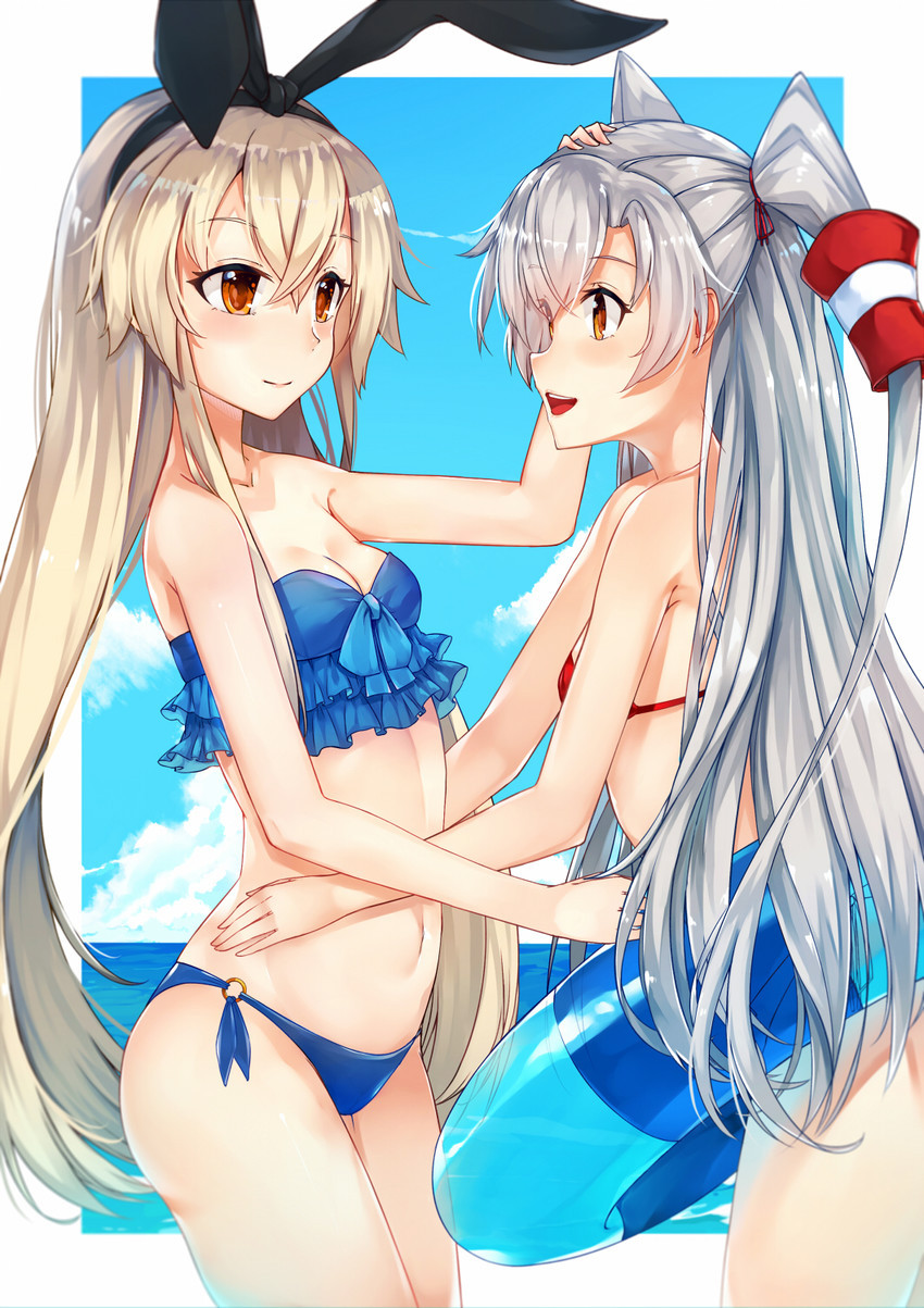 Anime Art - Anime, Anime art, Kantai collection, Amatsukaze, Shimakaze