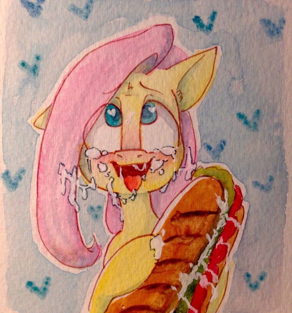 Juicy sandwich - My little pony, Fluttershy, Sandwich, Mayonnaise, MLP Edge