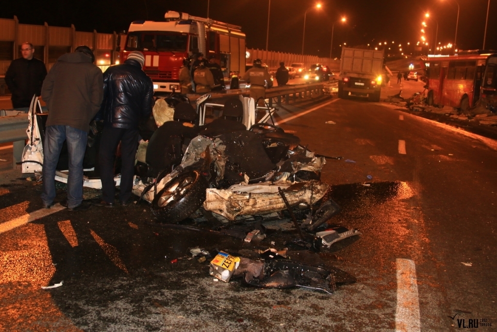 Terrible accident in Vladivostok - Road accident, Auto, Vladivostok, Longpost