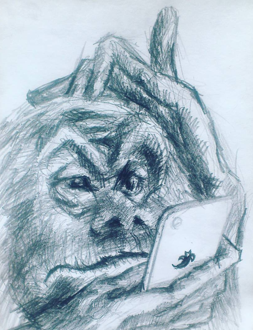 Essential item. - My, Drawing, Monkey, Why, So, Want, iPhone, , Tag