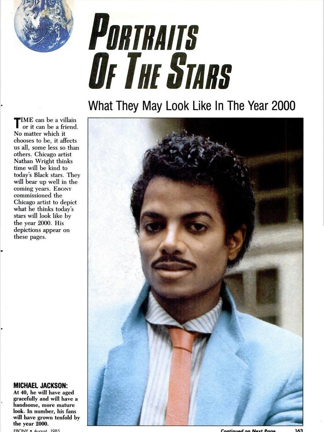 Майкл Джексон в 2000 году по версии журнала Ebony Magazine, 1985 год |  Пикабу