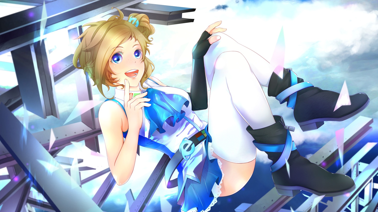 Windows Girls (Inori Aizawa) - , Anime, Anime art, Girls, Computer, Desktop wallpaper, Windows