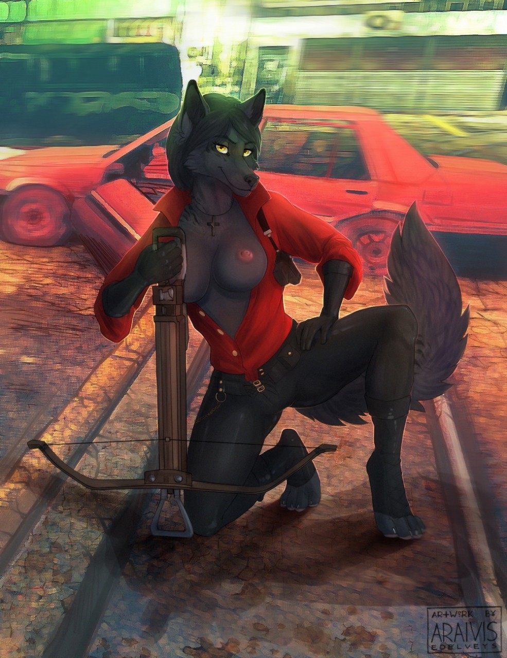 Cosplay: Ada Wong - NSFW, Araivis-Edelveys, Cosplay, Art, Furry, Resident evil, Furotica, Car, Fox