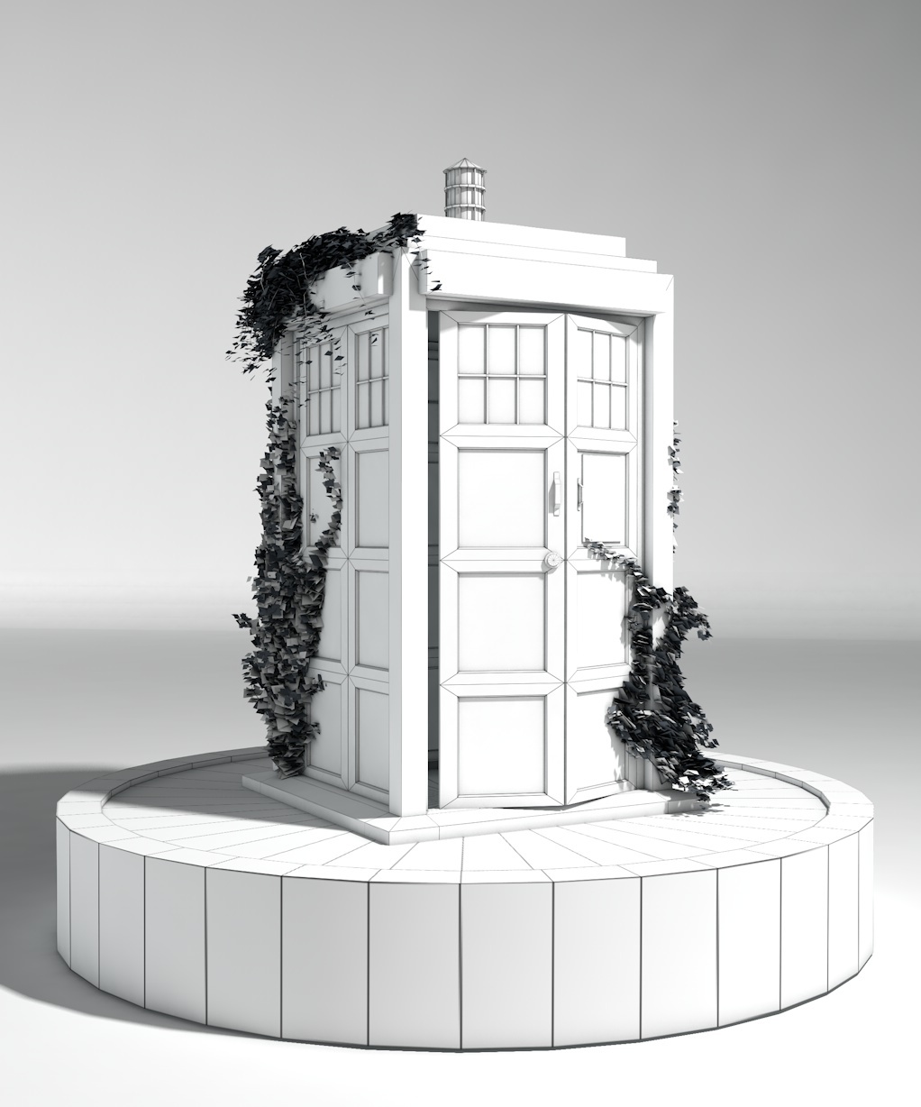 Eternal Waiting - My, Doctor Who, TARDIS, 3D, Models, Longpost