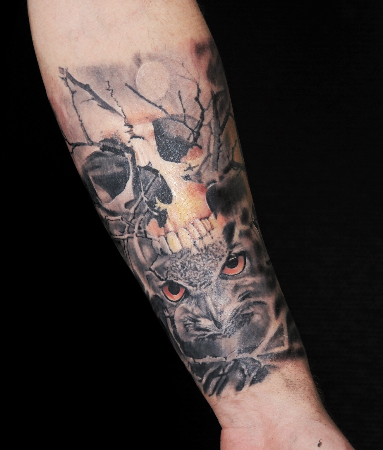 Beginning of the sleeve - freshly done work - My, Tattoo, Tattoo, Work, Longpost