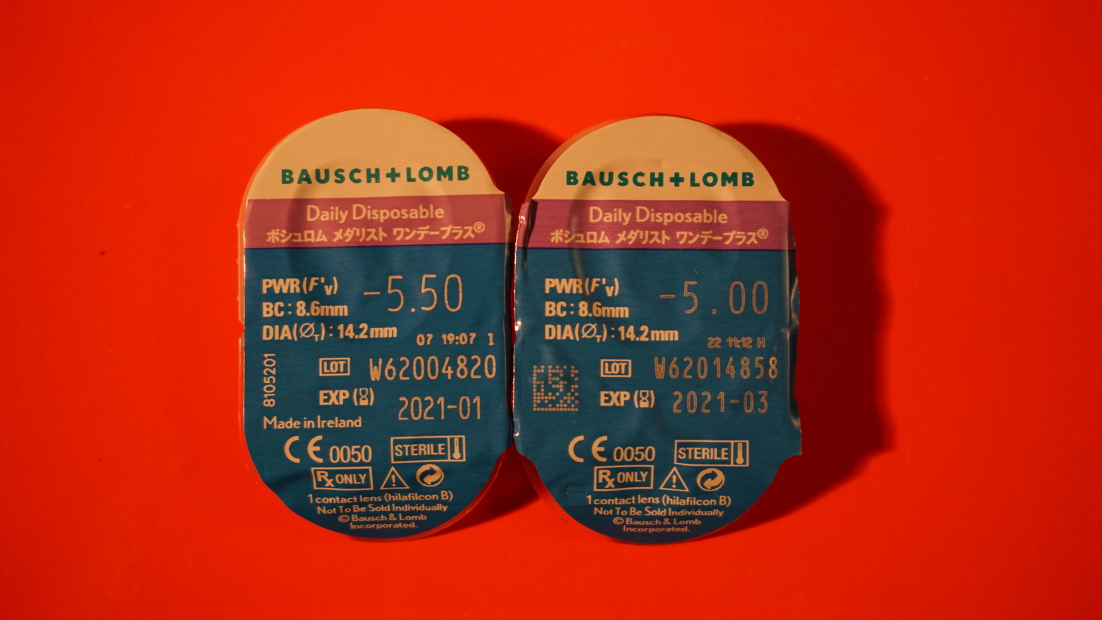 I will give contact lenses (Bausch+Lomb daily, -5, -5.5) - Contact lenses, Is free, Permian