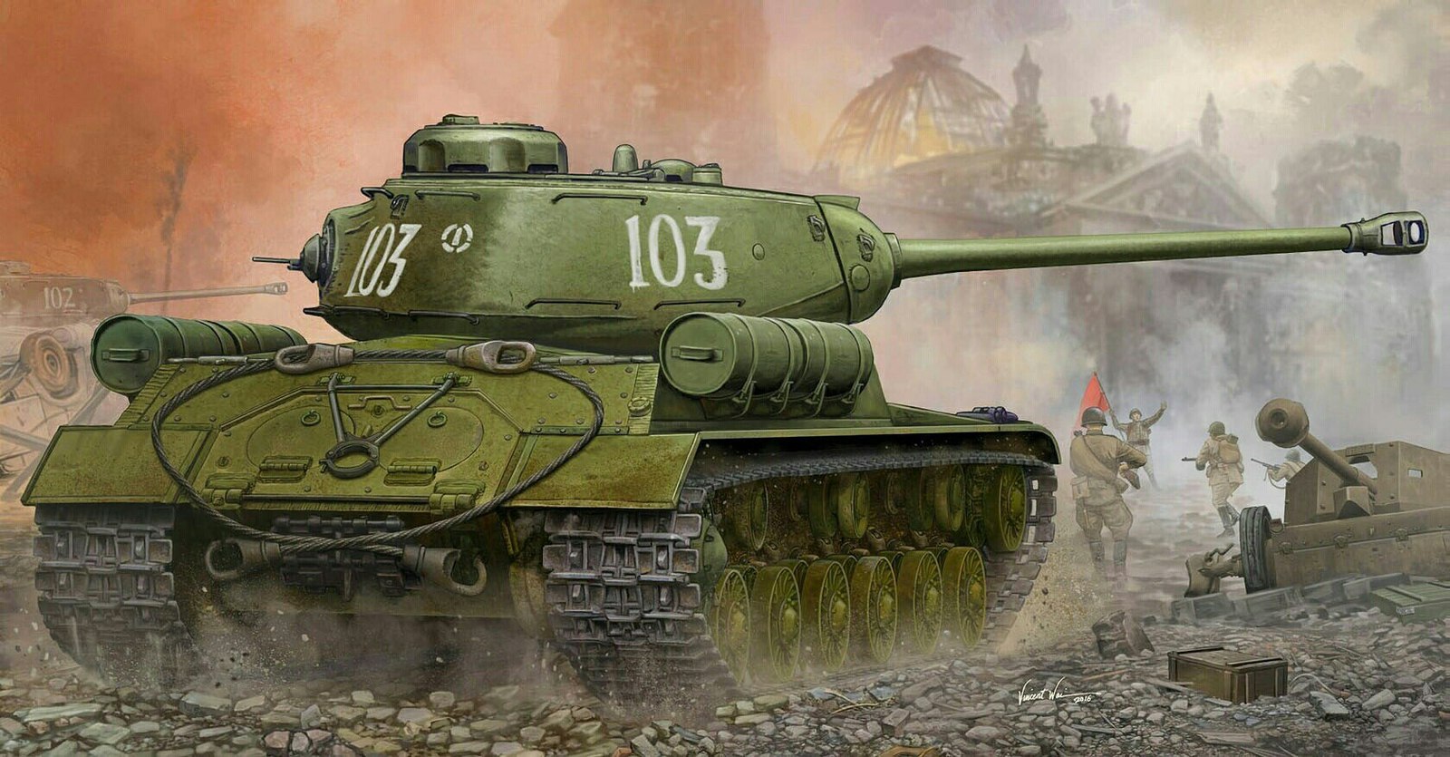 Paintings (11) - Painting, Tanks, Weapon, Armored vehicles, Longpost