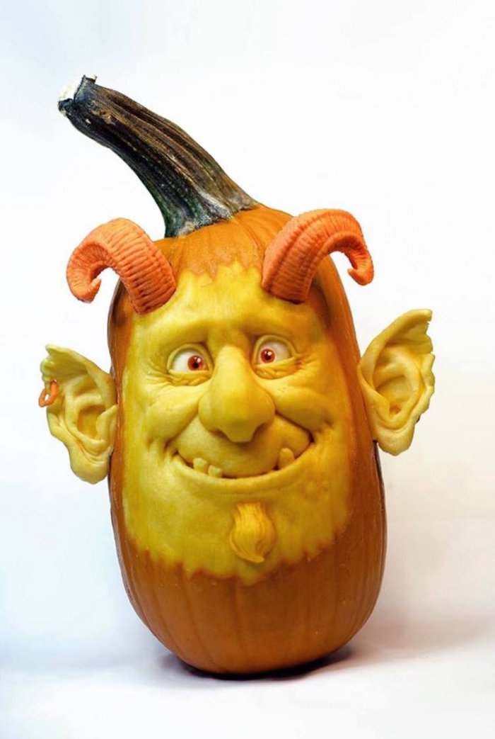 New pumpkin carving by Ray Villafane - Pumpkin, Carving, , Longpost