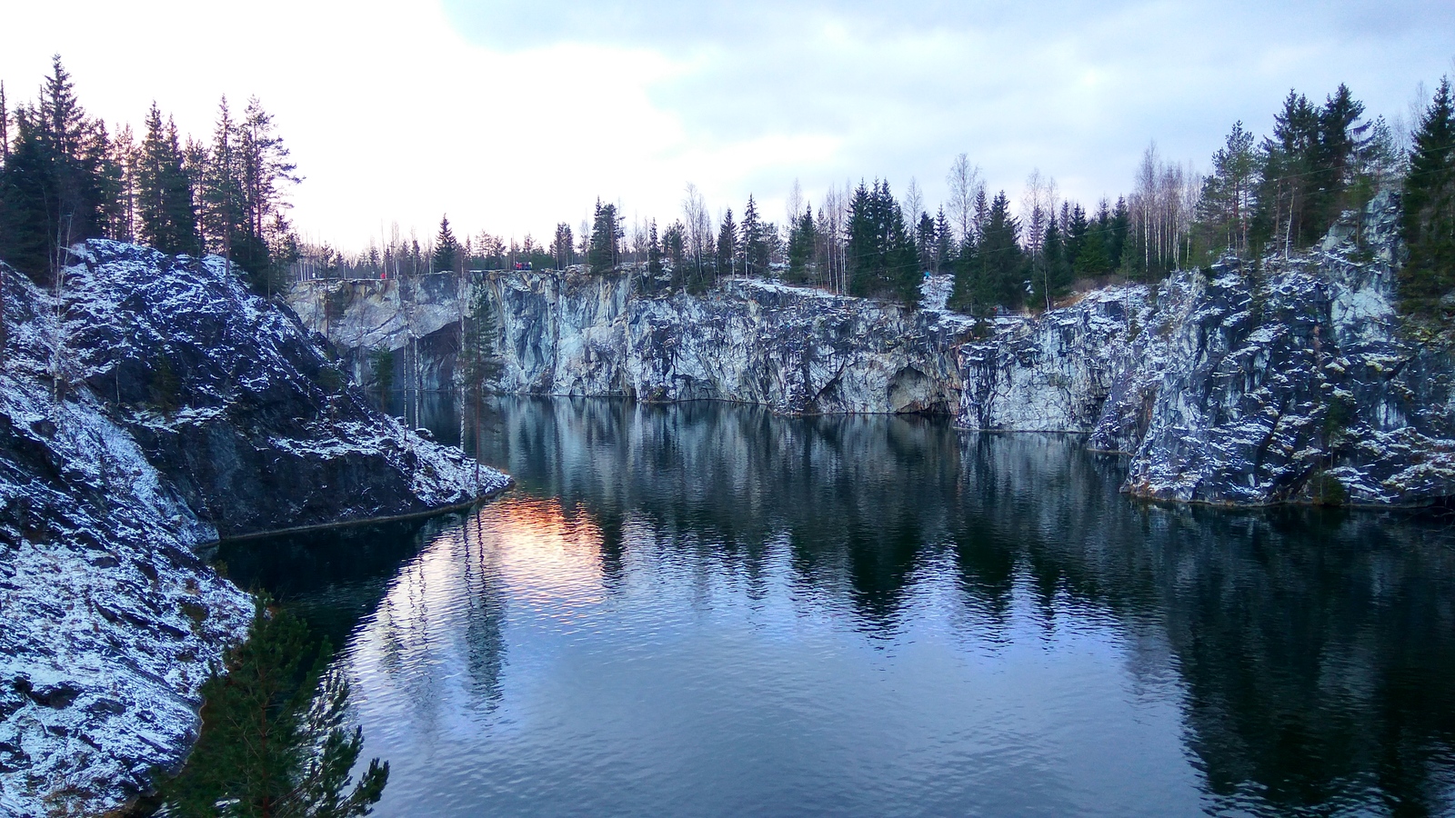 Karelia, Ruskeala, Marble Canyon. - My, Карелия, Ruskeala, Marble Canyon, Xiaomi redmi Note 3 PRO, Photo