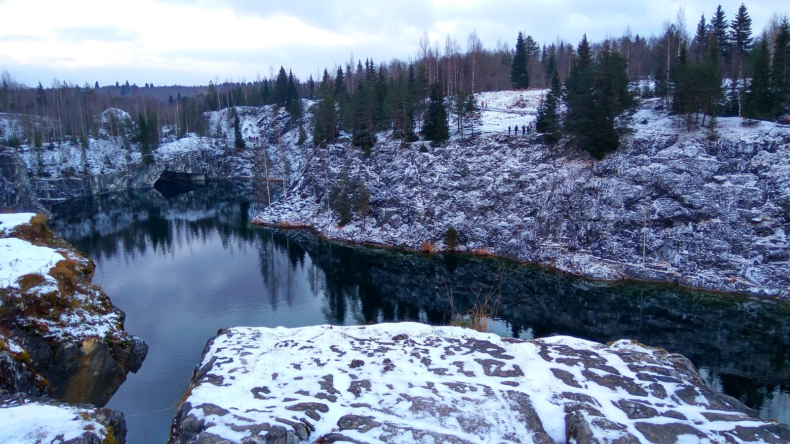 Karelia, Ruskeala, Marble Canyon. - My, Карелия, Ruskeala, Marble Canyon, Xiaomi redmi Note 3 PRO, Photo