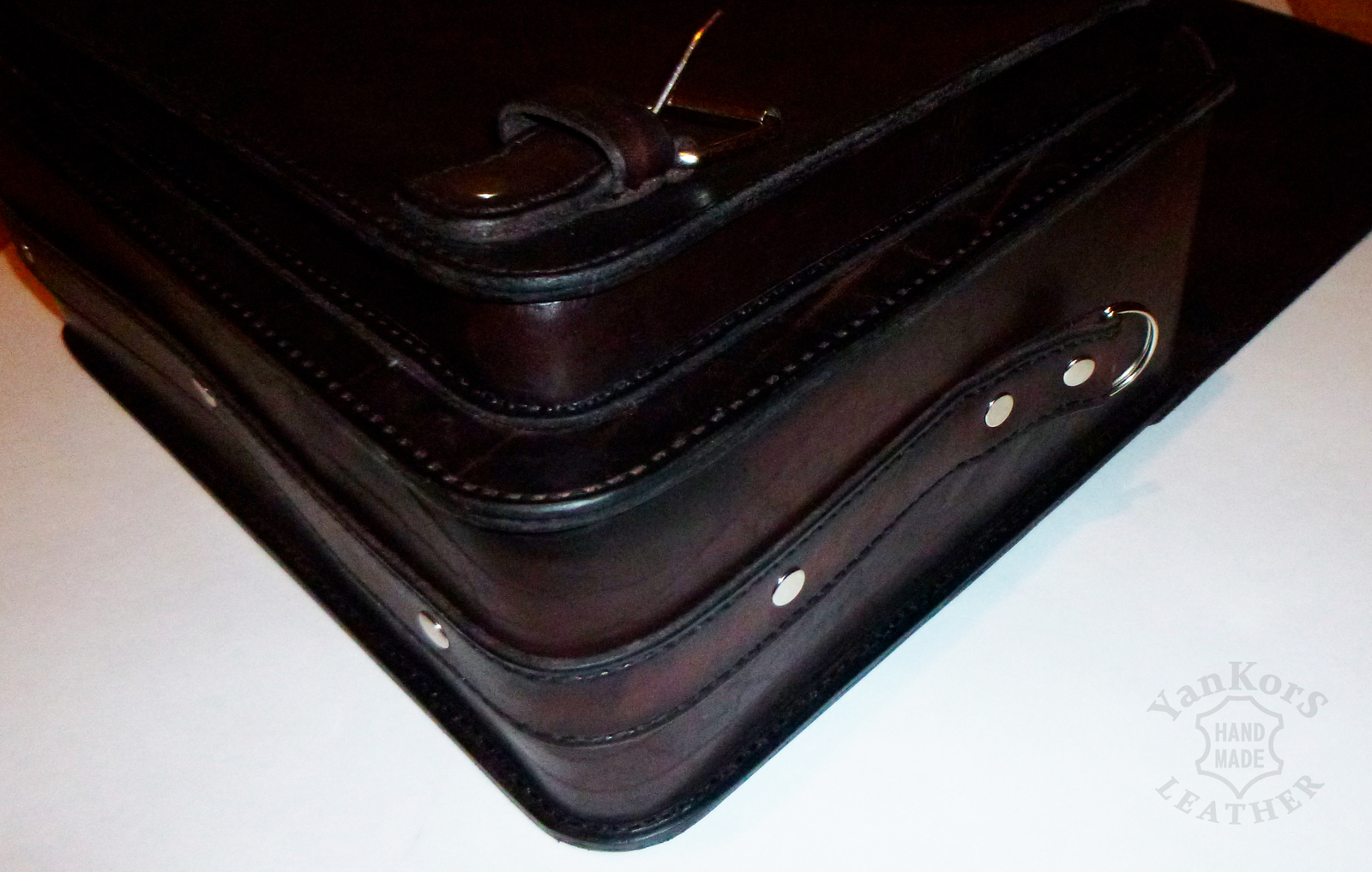 We sew a briefcase. Master class in more detail. Part 2. - My, Briefcase, Master Class, Longpost, , Fair of Masters, Saddler's leather