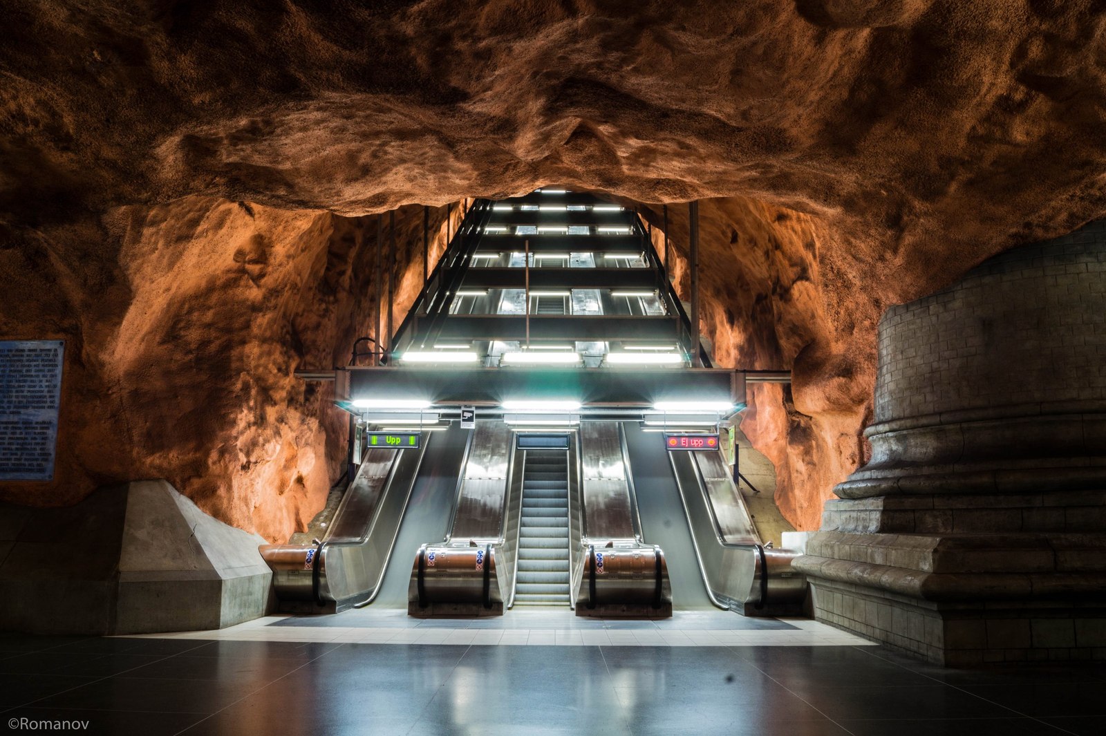 Stockholm metro station Radhuset. - My, Photo, Travels, Stockholm, Sweden, Metro