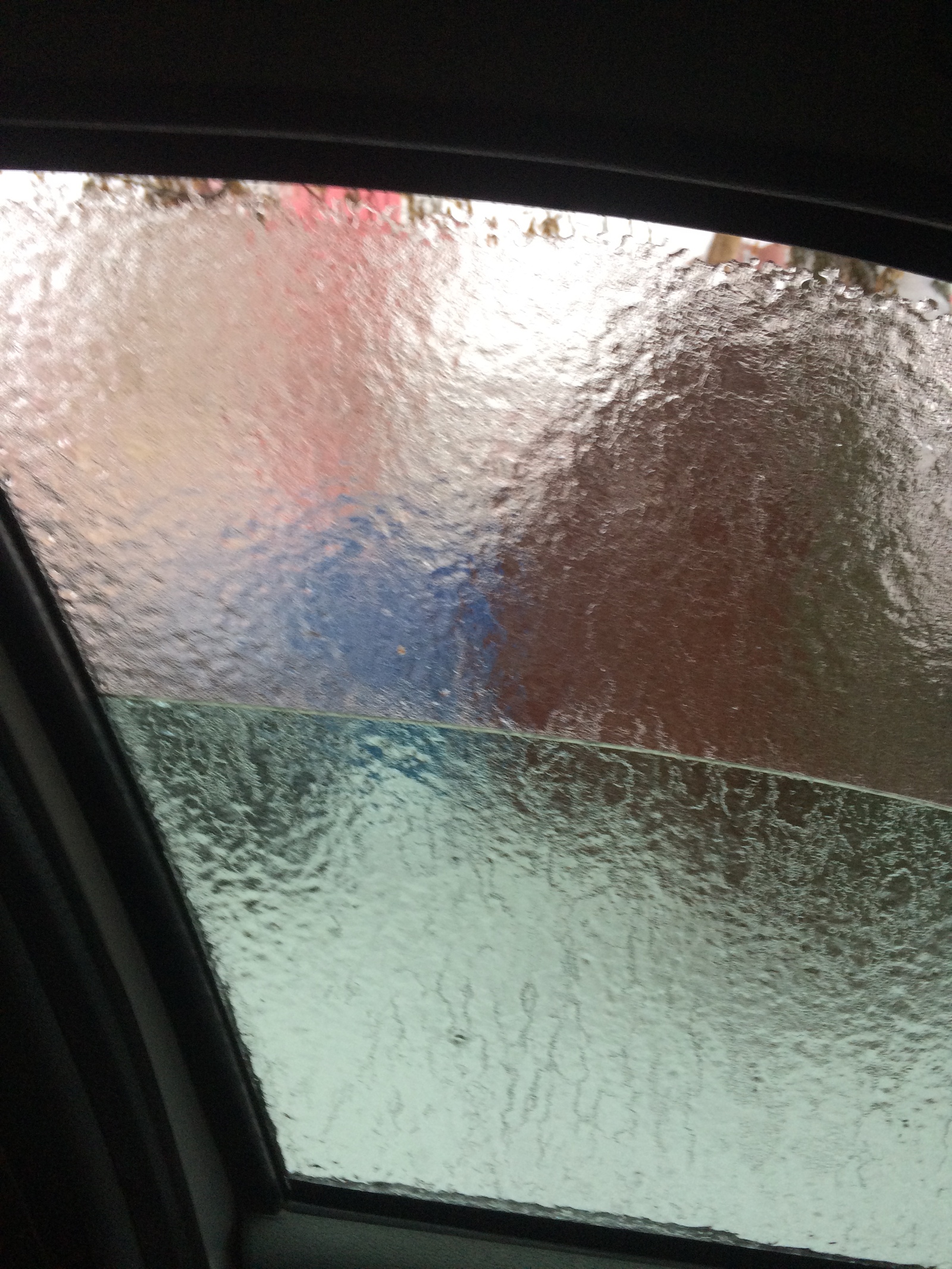 Rain in Nizhny Novgorod - My, Auto, Snow, Ice, View from the window, Longpost