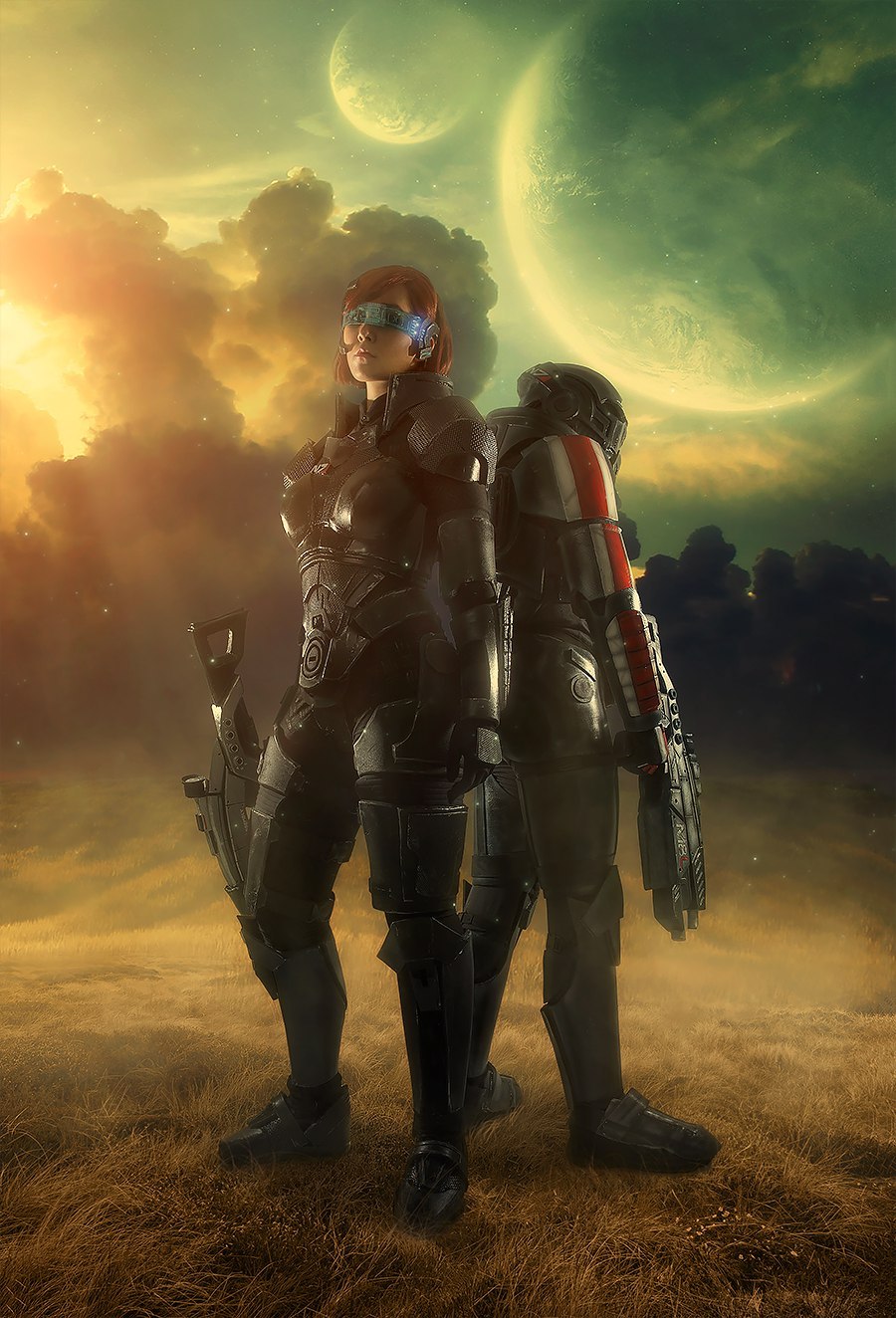 By the past day N7. Mass Effect photoset teaser - My, Mass effect, Cosplay, Shepard, Femshep, Aku