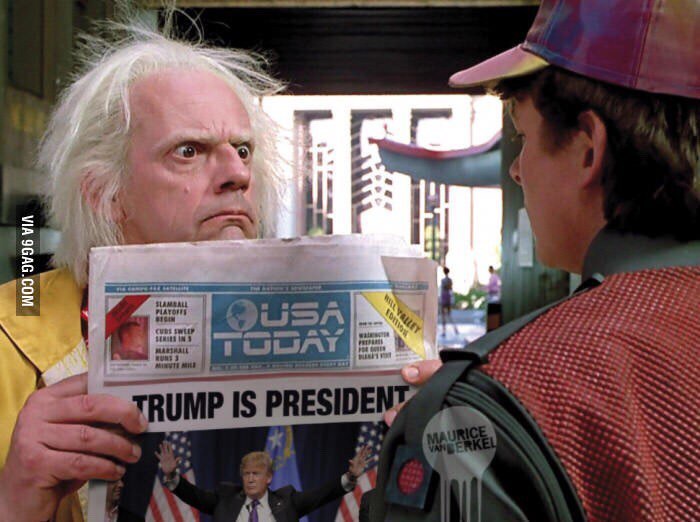 Marty, what have you done? - US elections, Назад в будущее, Elections, Politics, Back to the future (film)