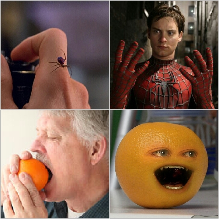 Annoying Orange - Spiderman, , Humor