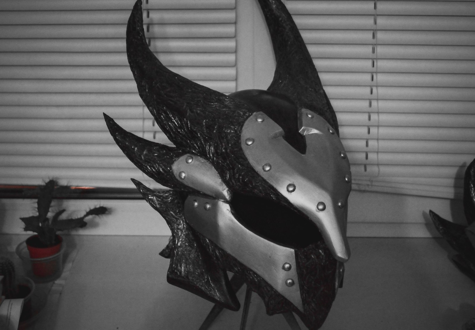 Daedric helmet - My, The elder scrolls, Skyrim, Helmet, Friday, My, The Elder Scrolls V: Skyrim