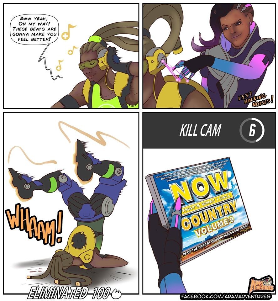 Hack everything - Games, Overwatch, Blizzard, Comics, Dva, Lucio, Sombra