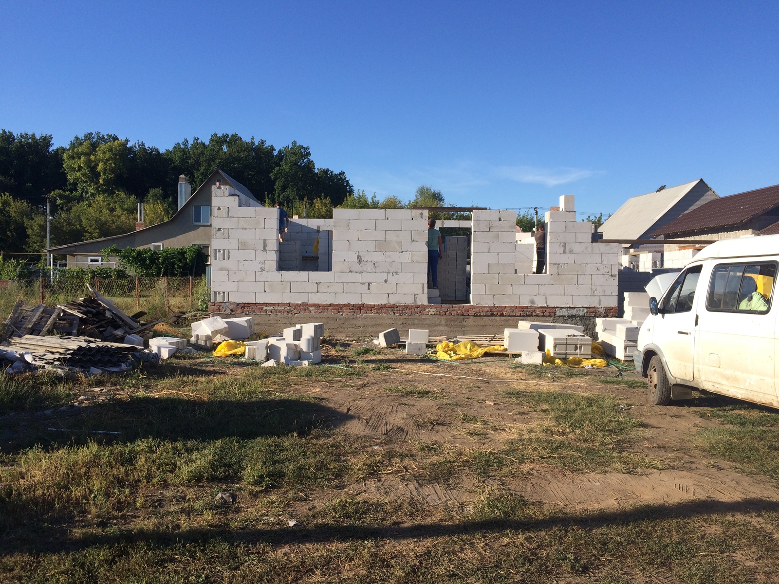 Building a house - My, Building, Rukozhop, Hobby, Aerated blocks, Longpost