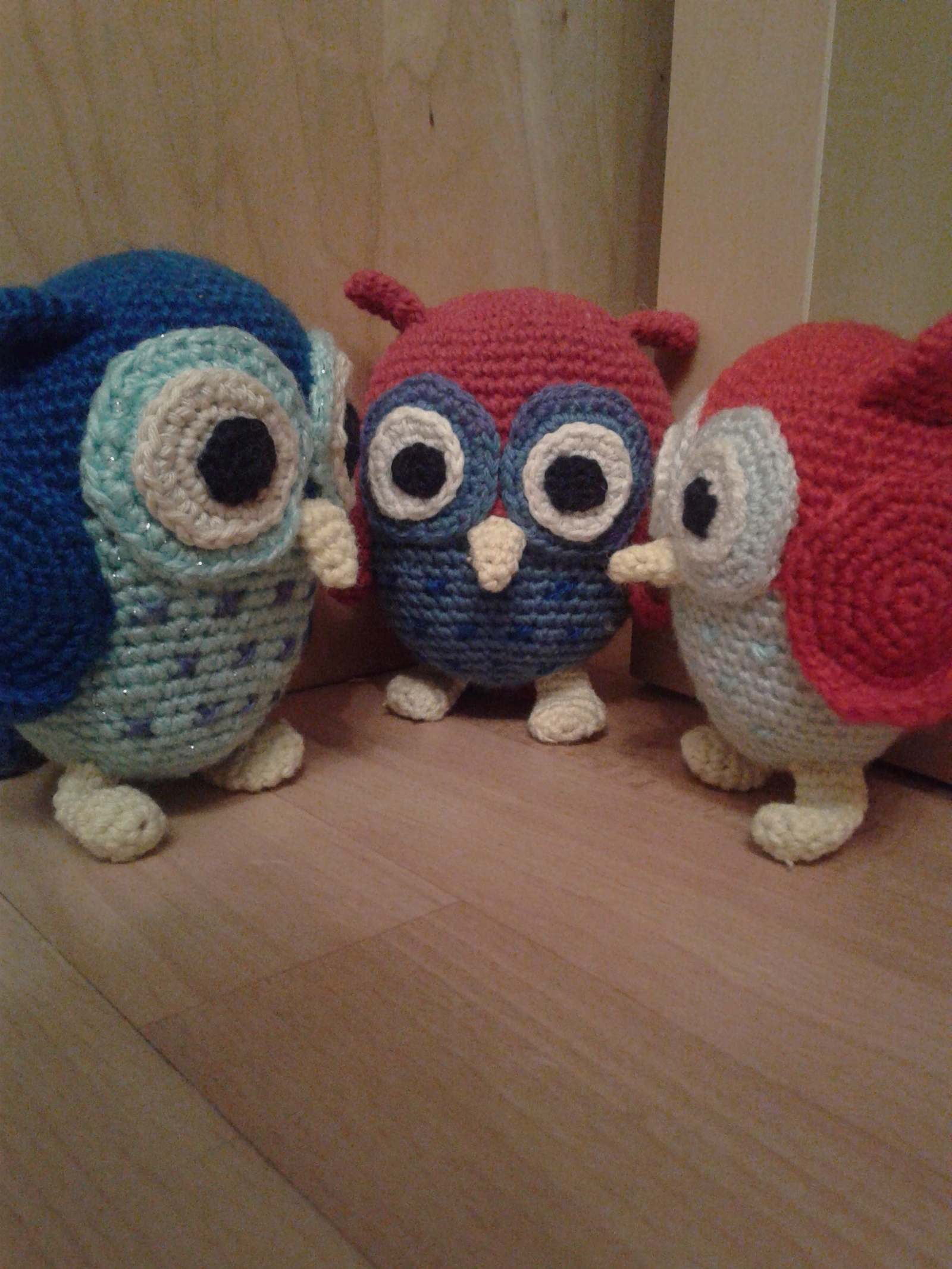 Owls. - My, Amigurumi, Crochet, Soft toy, Longpost