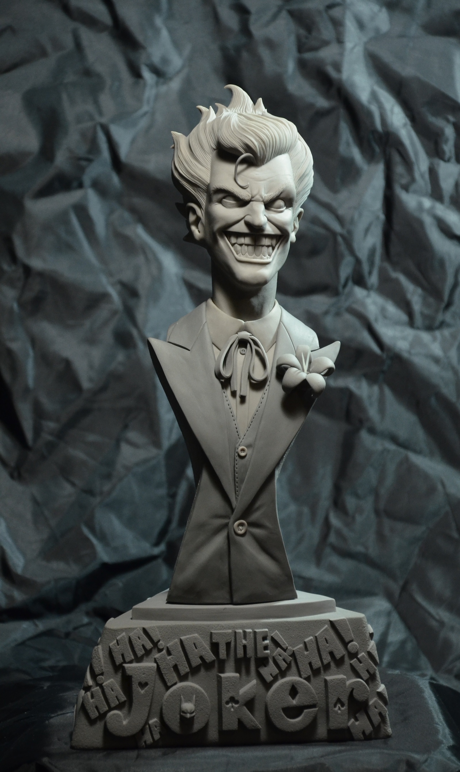 My creativity! Bust of the Joker! HANDMADE! - My, Joker, Лепка, Comics, Movie heroes, Batman, Art, Art, Longpost