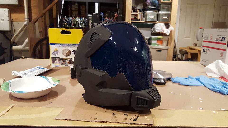 Halo Helmet - Halo, Craft, Longpost, Helmet, Backlight, Manufacturing