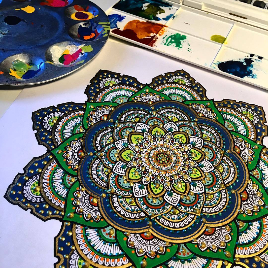 Beautiful mandalas by artist Asmahan Mosleh - , Art, Mandala, Longpost