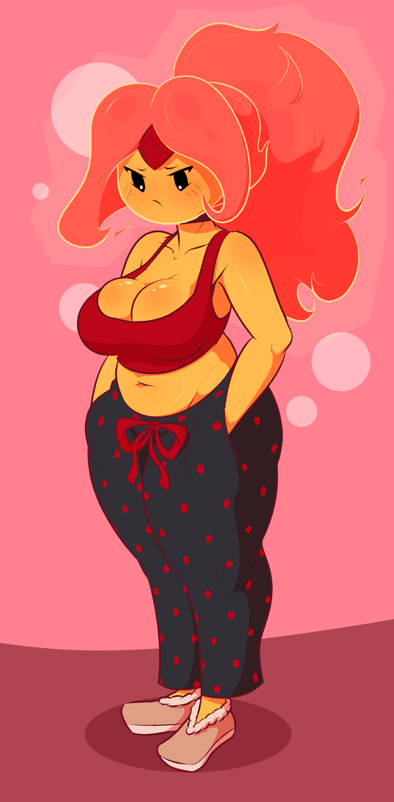 Flame PJs - Dabble-Too, Art, Adventure Time, , Fire Princess