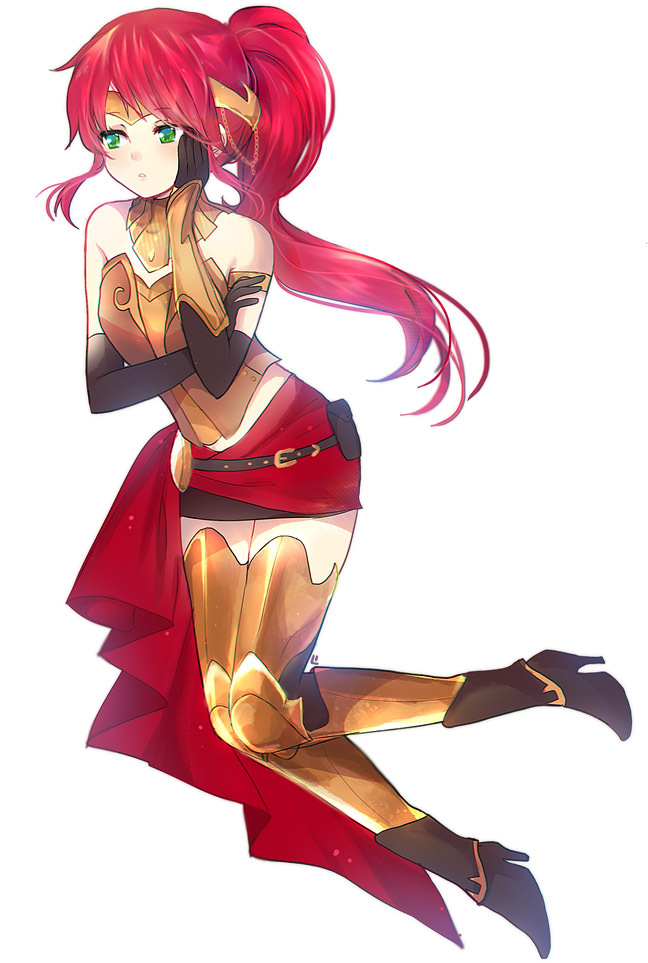 Pyrrha nikos - RWBY, Anime art, Anime, Not anime, Pyrrha nikos, Longpost