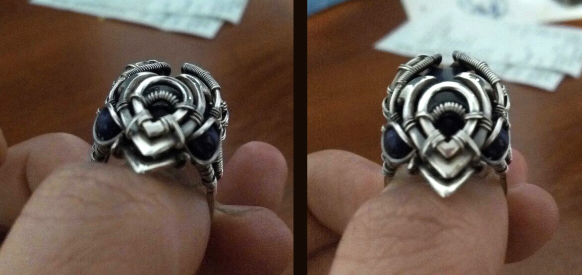 When you look like a ring, but in your soul you are a krogan xD - My, Wire wrap, Needlework, Craft, Silver, Krogans, Mass effect, Longpost