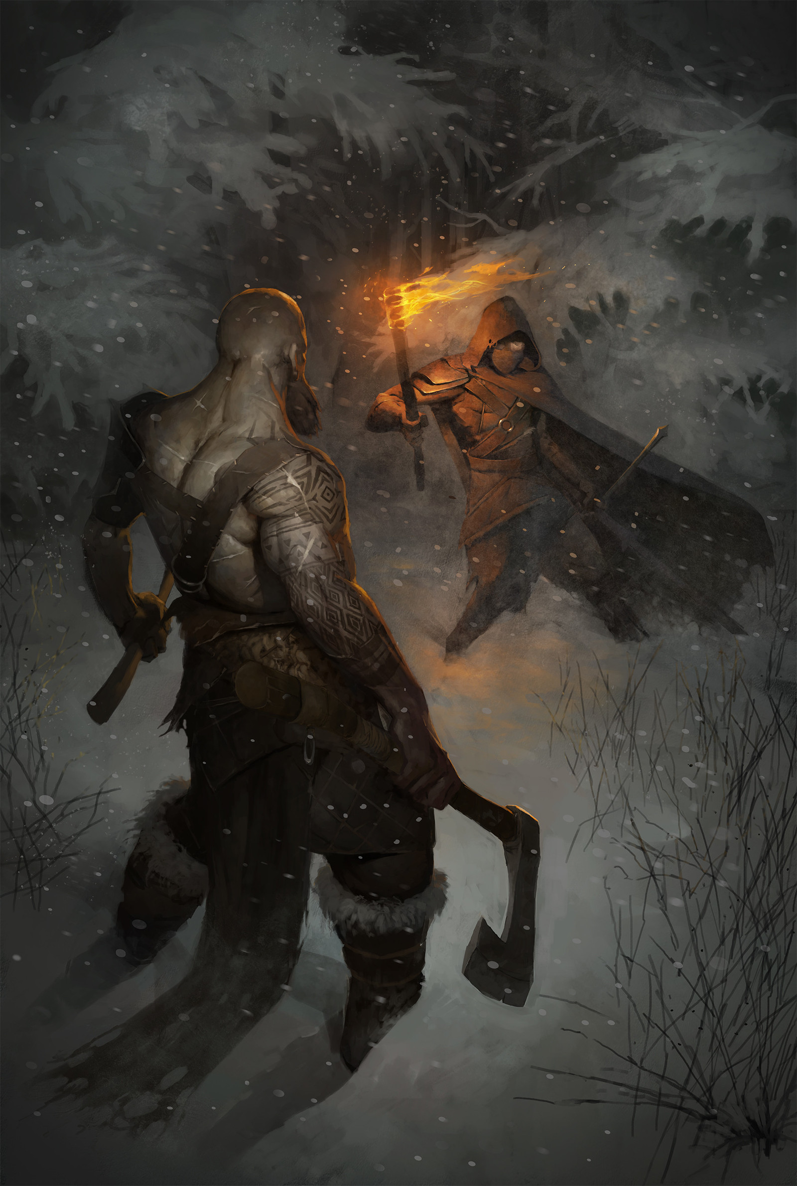 Fight in the forest - Art, 