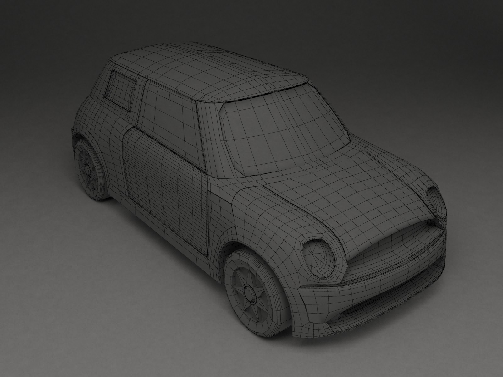 Modeling a minicooper - My, 3DS max, 3D modeling, Art, 3D, Mini cooper, Mini