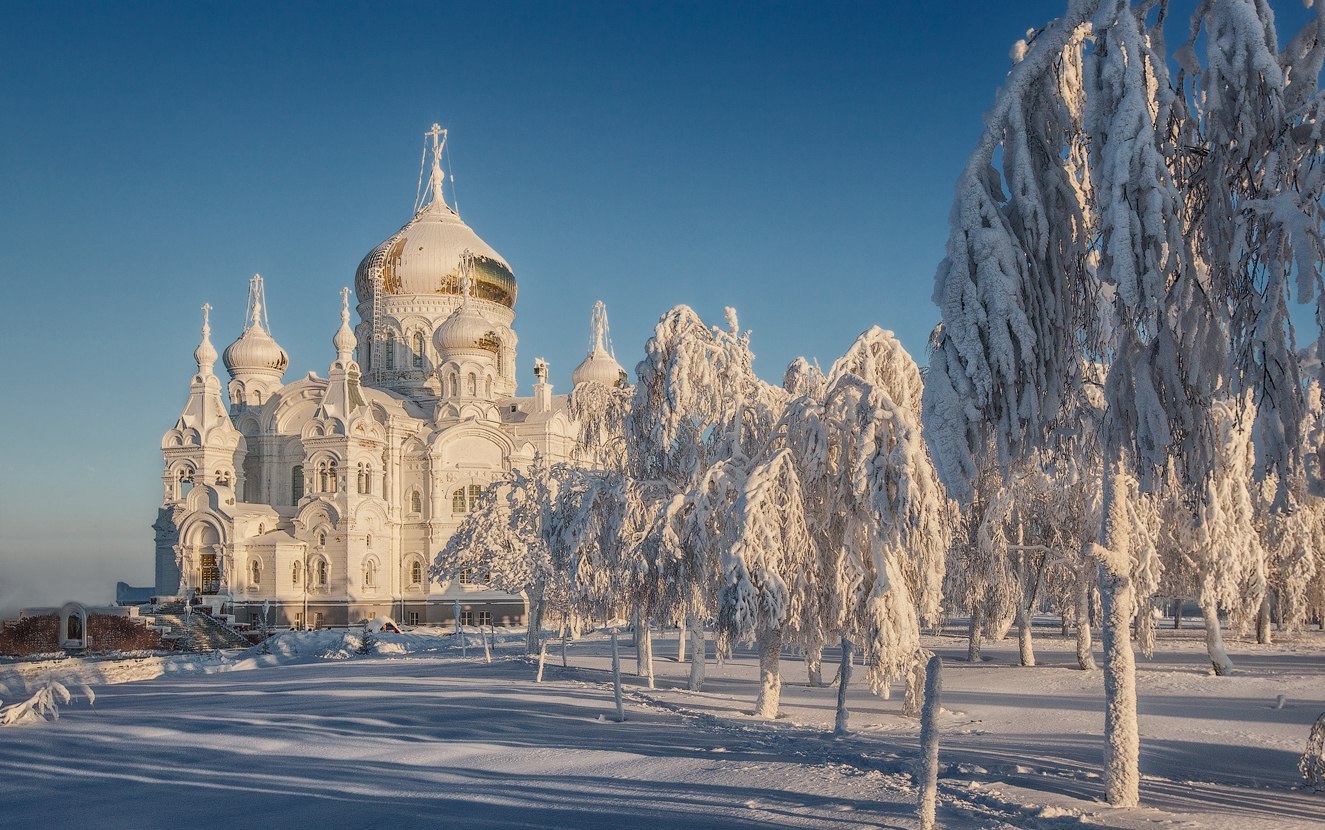 Белогорский монастырь Пермский зимой