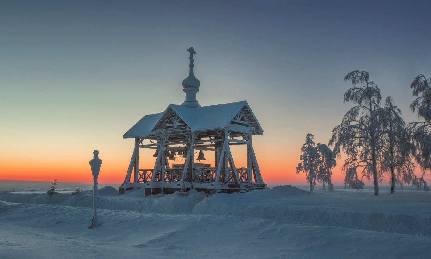 Belogorsky Monastery - Belogorsky Monastery, Kungur district, Perm Territory, Russia, Winter, Nature, Photo, Landscape, Longpost