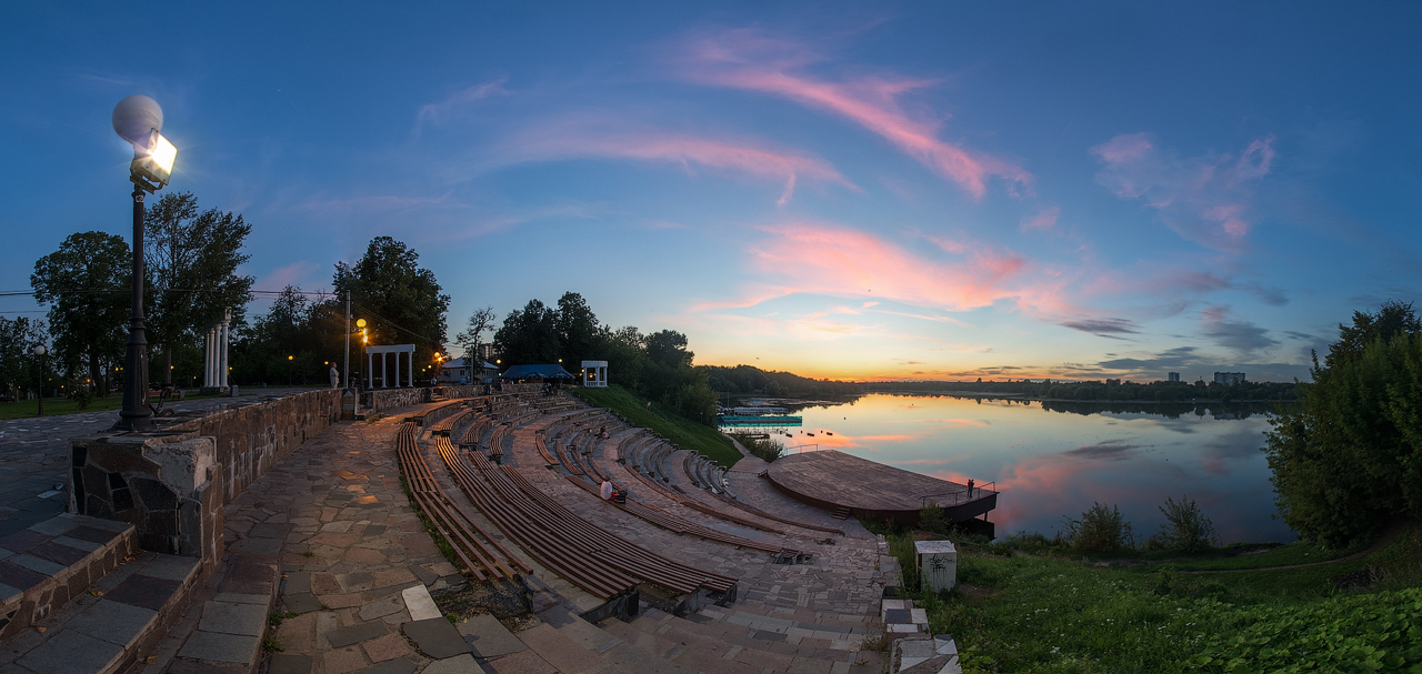 Summer evenings in Dolgoprudny - My, Dolgoprudny, Amphitheatre, Klyazma, 