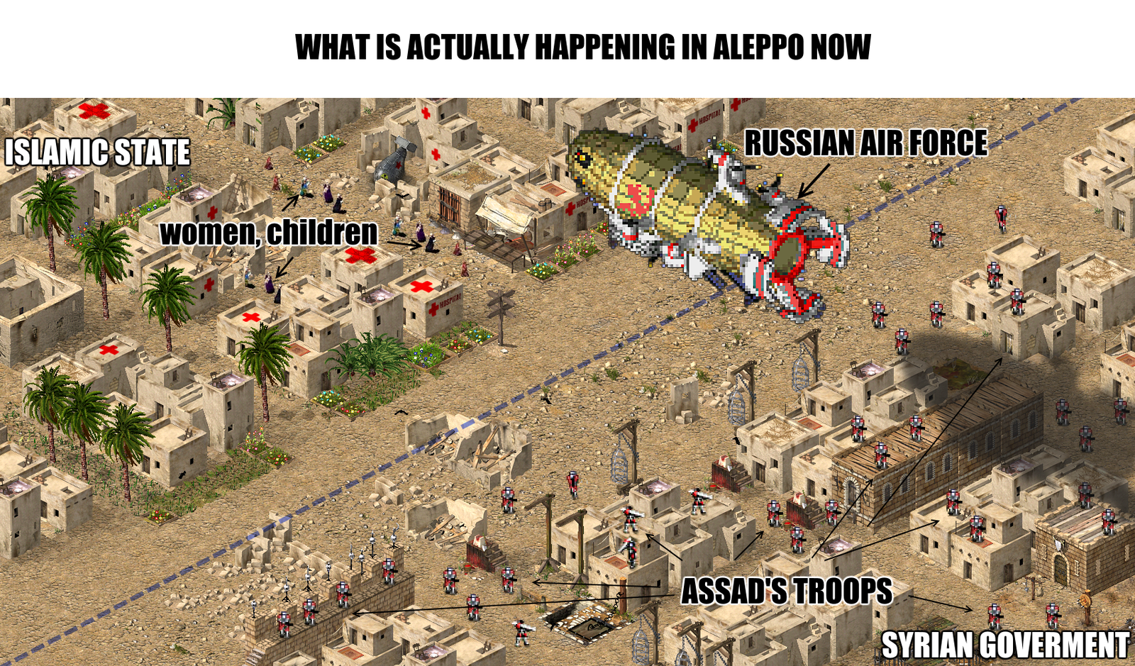 What is really going on in Aleppo =) - Politics, Syria, Aleppo, Stronghold Crusader, Red alert, Tiberian Sun