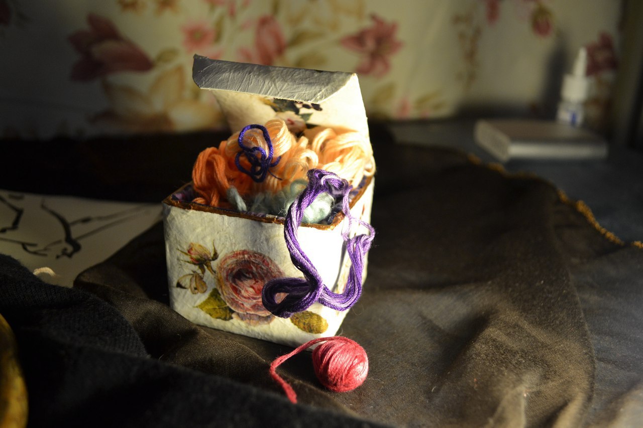 Box - My, Casket, With your own hands, Provence, Cosiness, Milota, Needlework, Lace, Decoupage