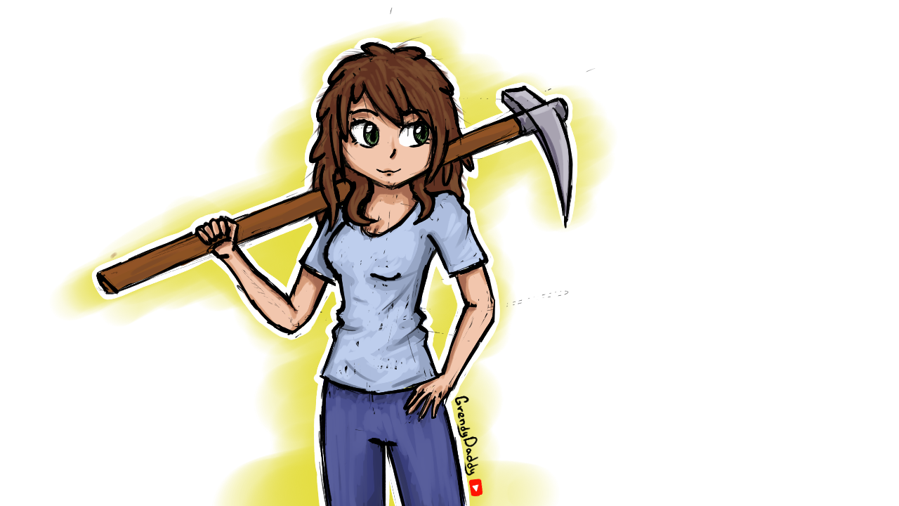 Mincrfat art) what do you think? - Minecraft, Art, Anime, Creation, Drawing, Games